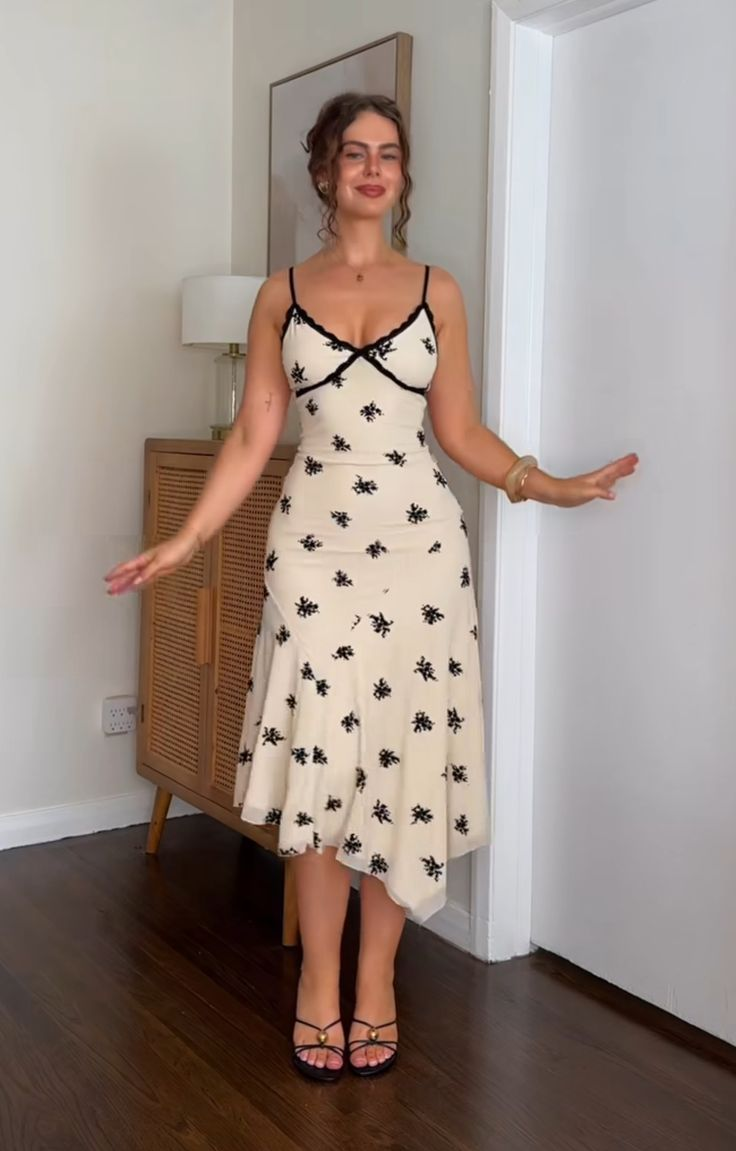 Elegant Lace Asymmetrical Slim Cami Floral Prom Dress - Fashionpara