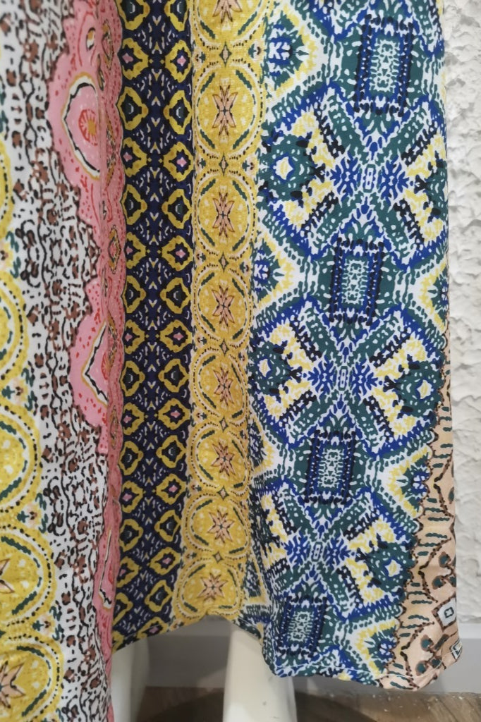 Sexy V-neck Backless Floral Print Cami Maxi Dress