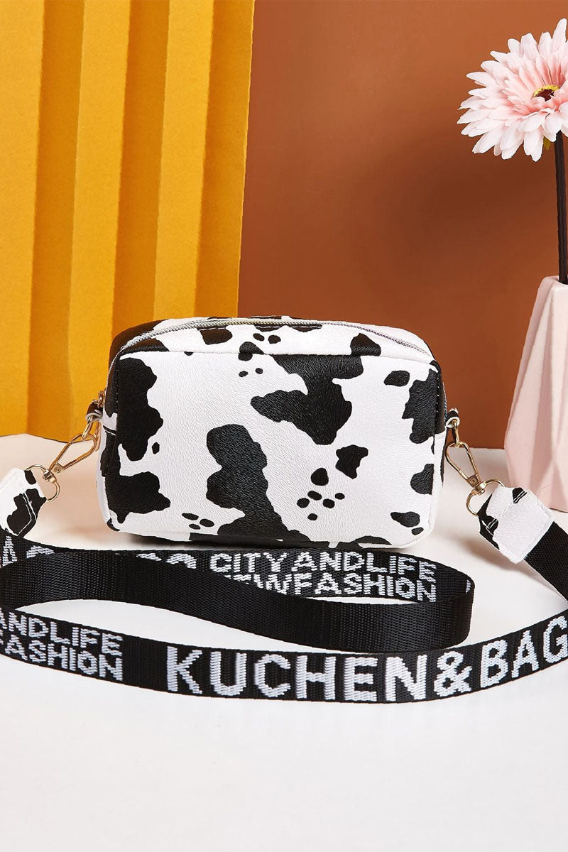 Cow Pattern Crossbody Bag - Fashionpara