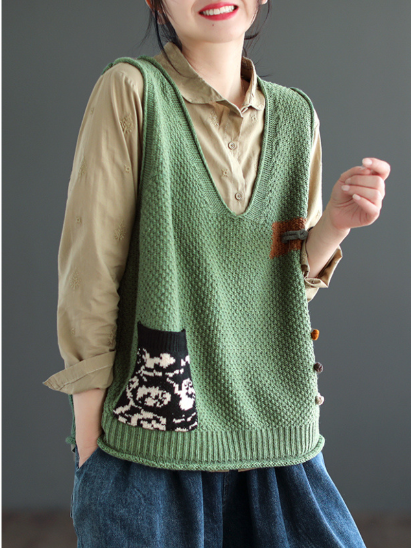 Everyday Cotton V-neck Pullover Sweater 8