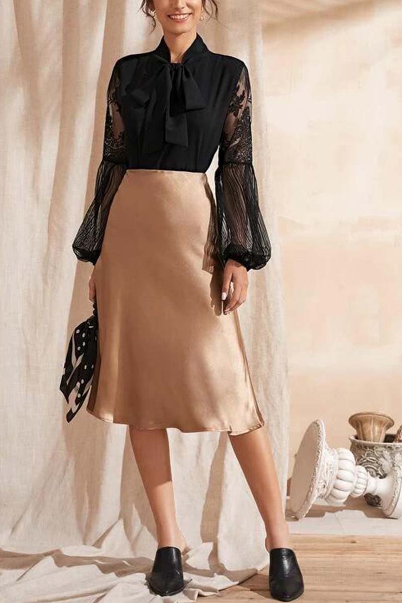 Florcoo Bow Lace Top - Fashionpara