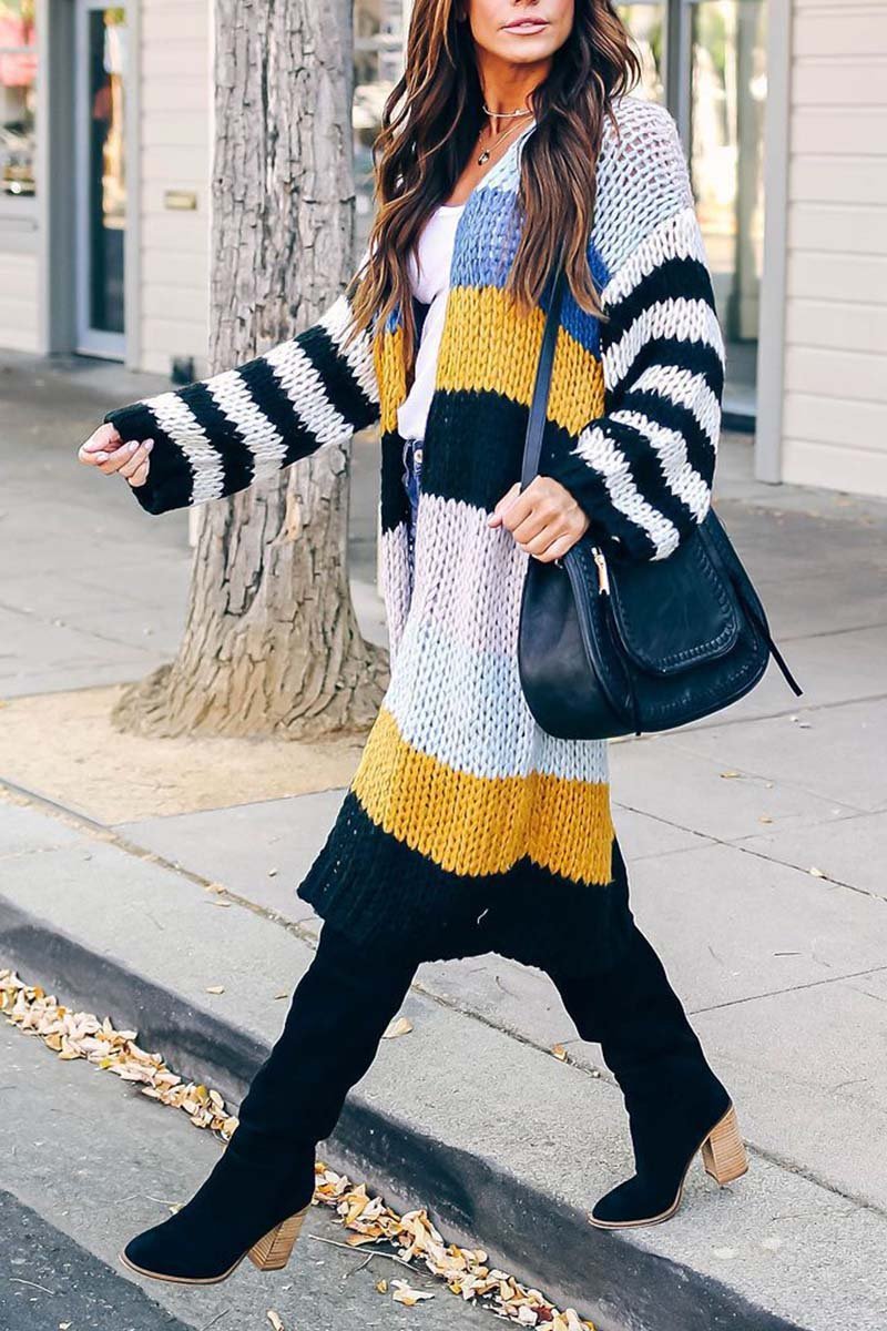 Florcoo Cozy Knitted Cardigan Sweater for Effortless Style