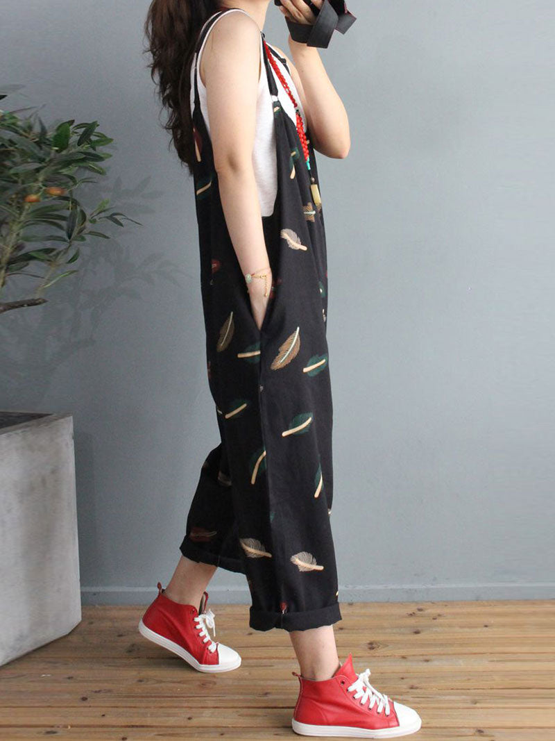 The Feather Journey Overall Dungarees - Fashionpara