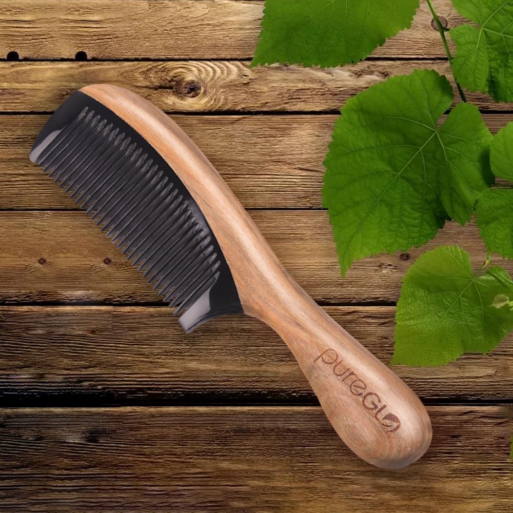 No-static Wooden Fine Tooth Hair Comb
