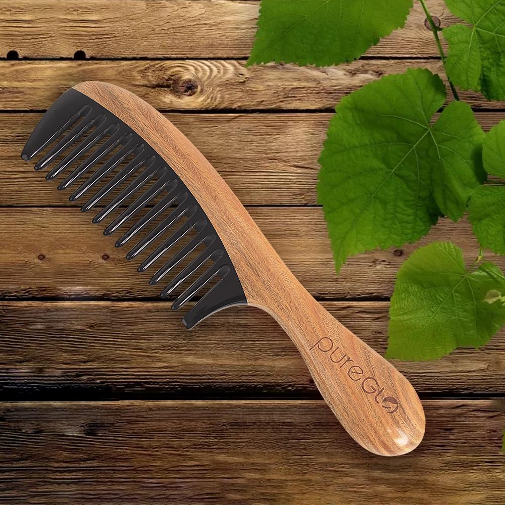 Anti-static Horn Wide Tooth Hair Comb