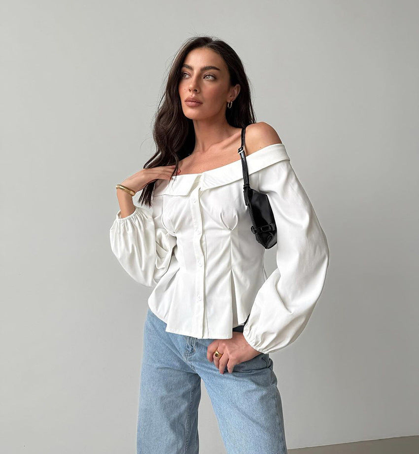 Halez Off Shoulder Top - White