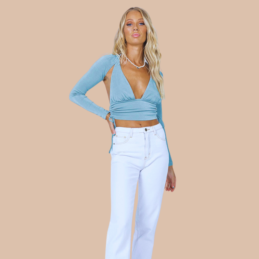 Grace Backless Crop Top