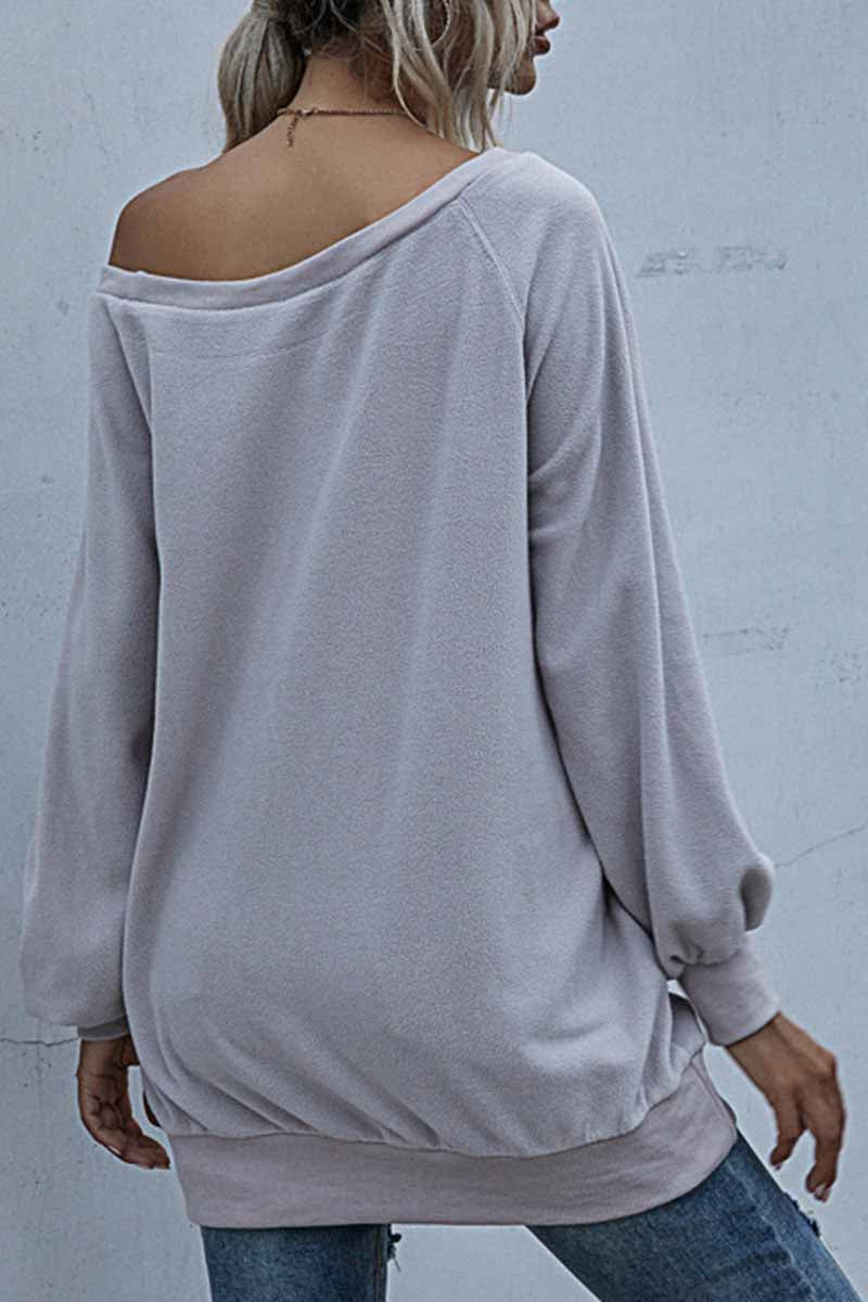 Florcoo Loose Padded Round Neck Top