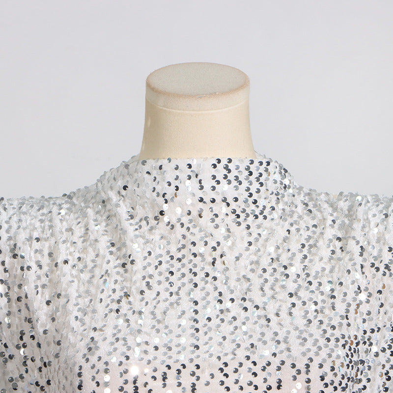 Party On Mini Dress - Silver - Fashionpara