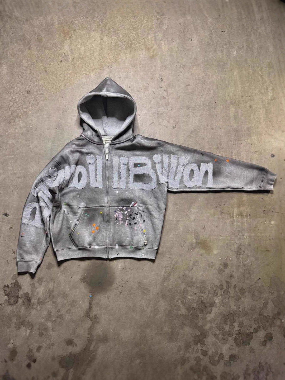 Vintage Street Style Zip Hoodie