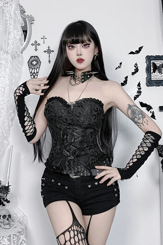 Slim Fit Gothic Tie Strap Corset