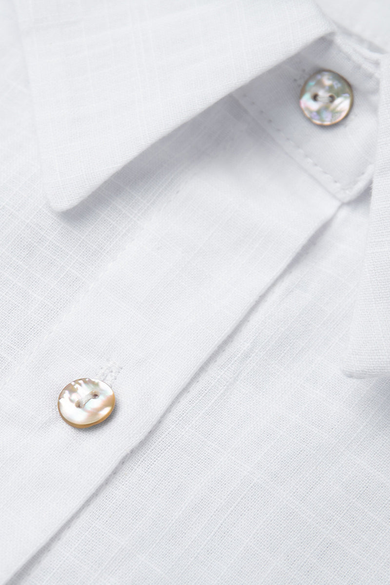 Casual Loose Fit Solid Color Blouse