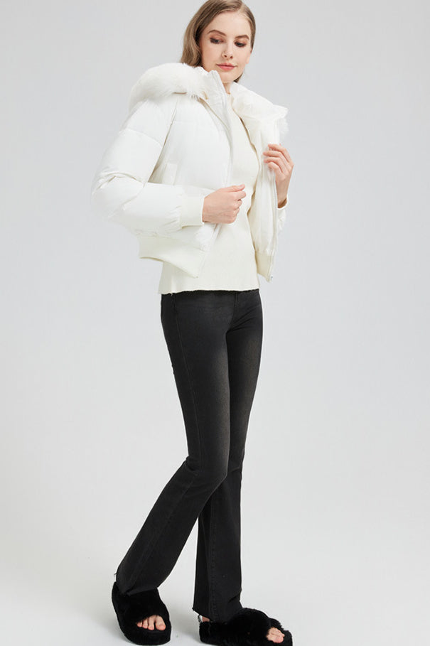 Short Waist Slim Puffer Coat 7