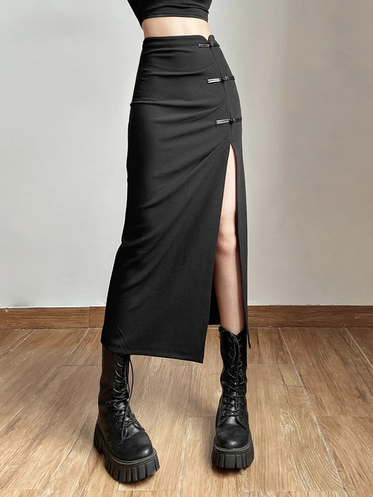 Divide Informal Every-Match Dark Skirt - Fashionpara