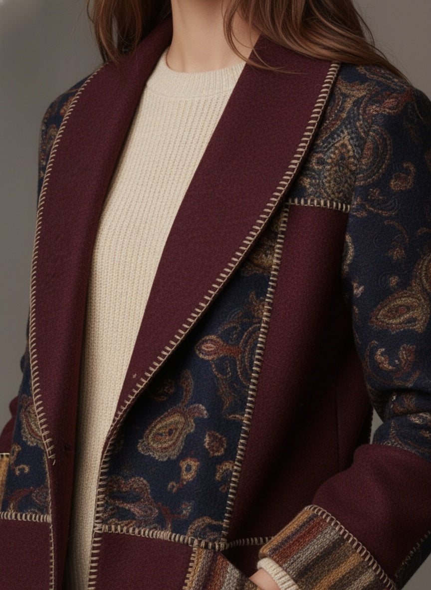 The Bohemian Patchwork Duster Coat