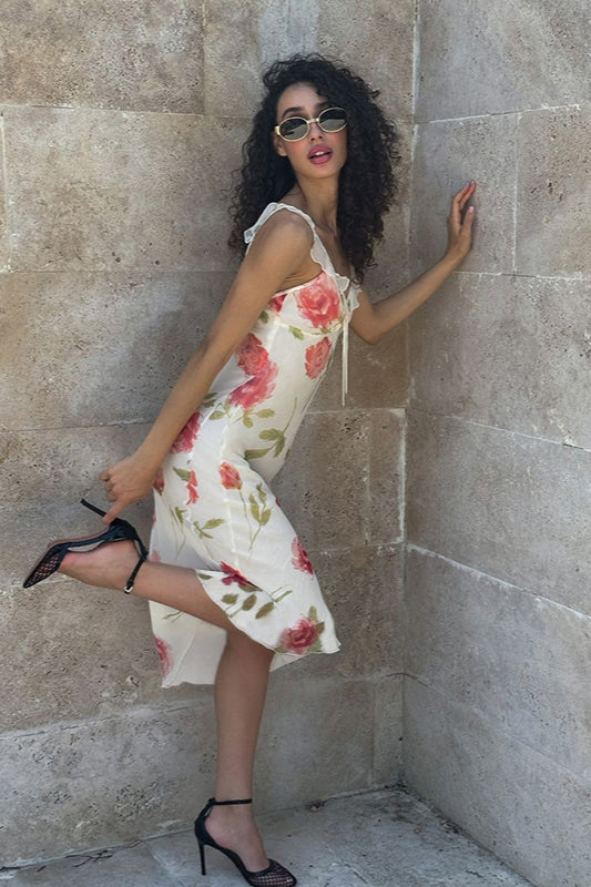 Floral Cami French Style Party Dress
