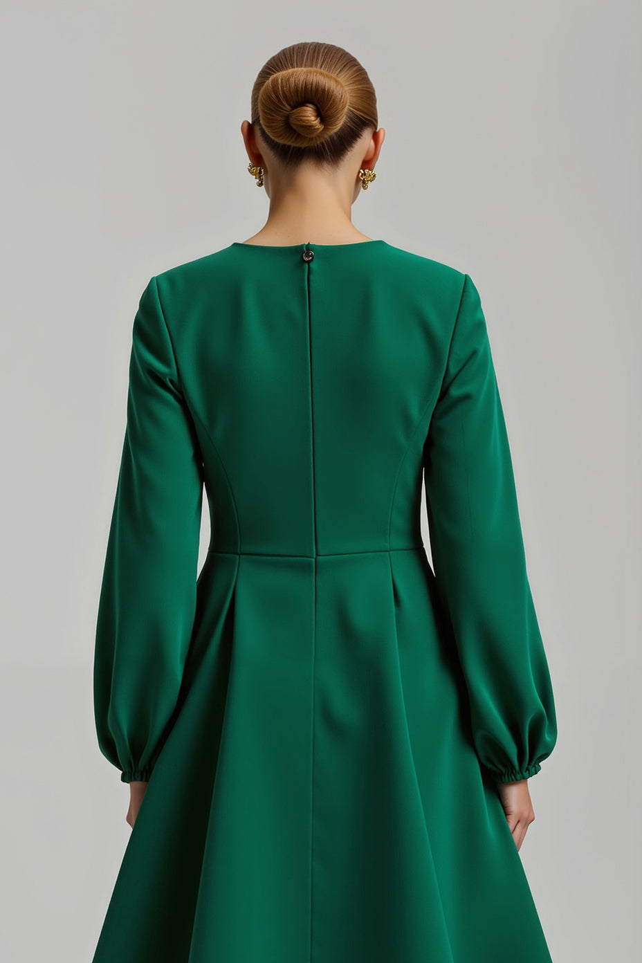 Sparkly Dark Green Long Sleeves Holiday Party Dress with Beading