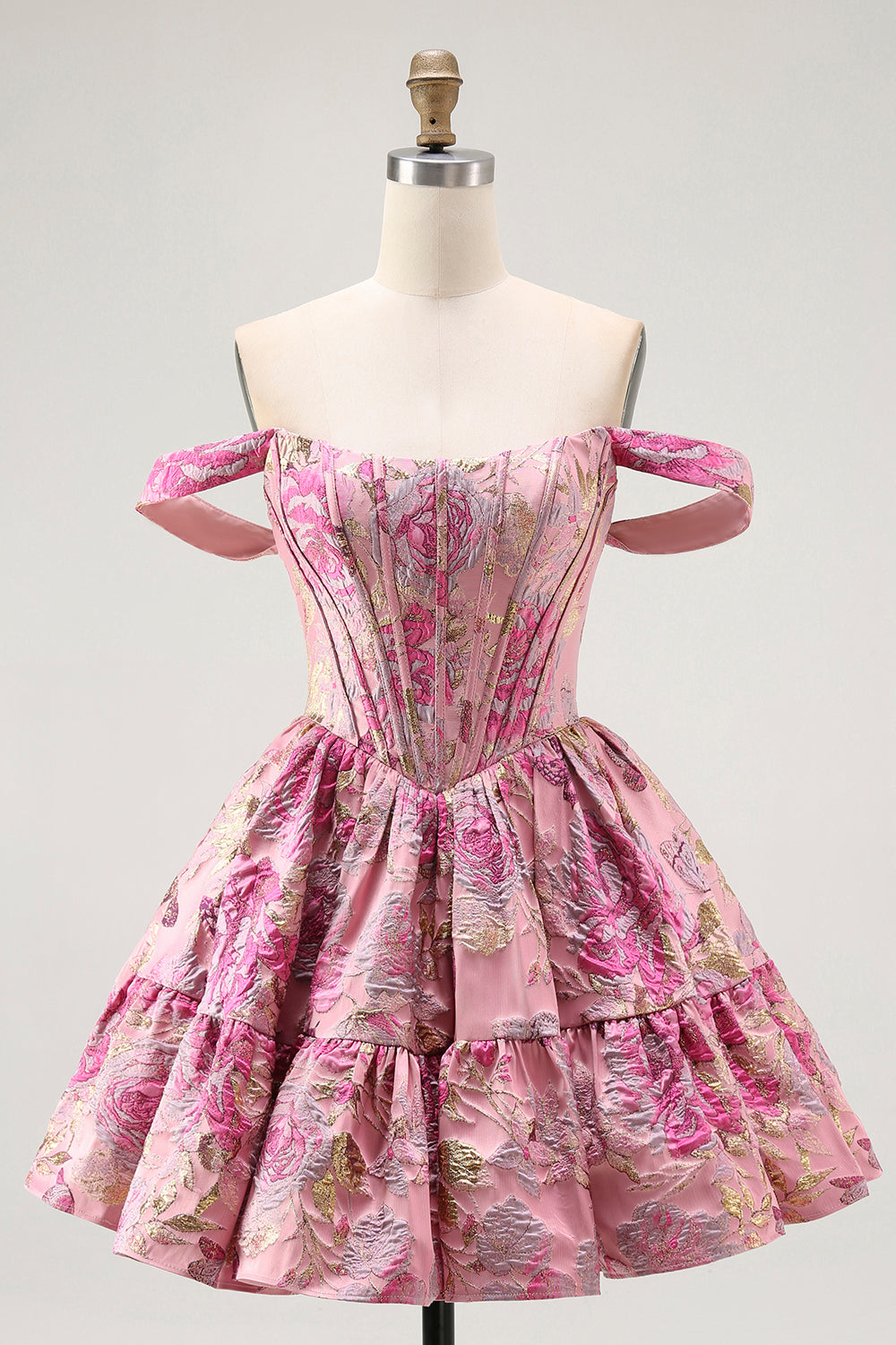 Blush Corset A Line Fluffy Short Homecoming Dress