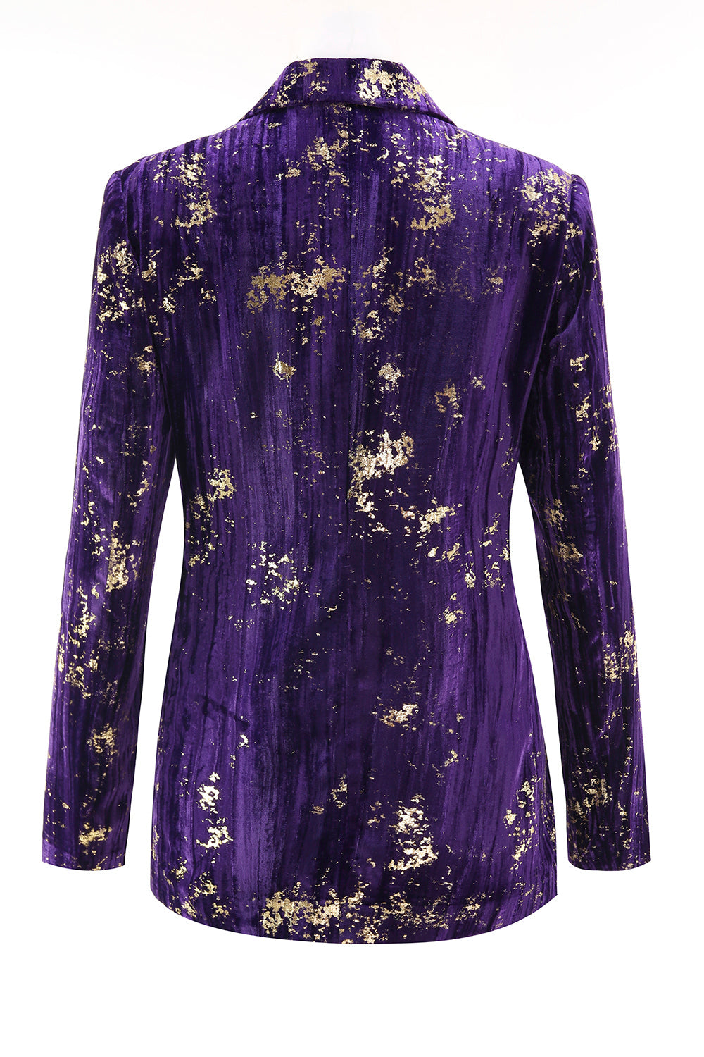 Sparkly Purple Notched Lapel 2 Piece Women Prom Suits