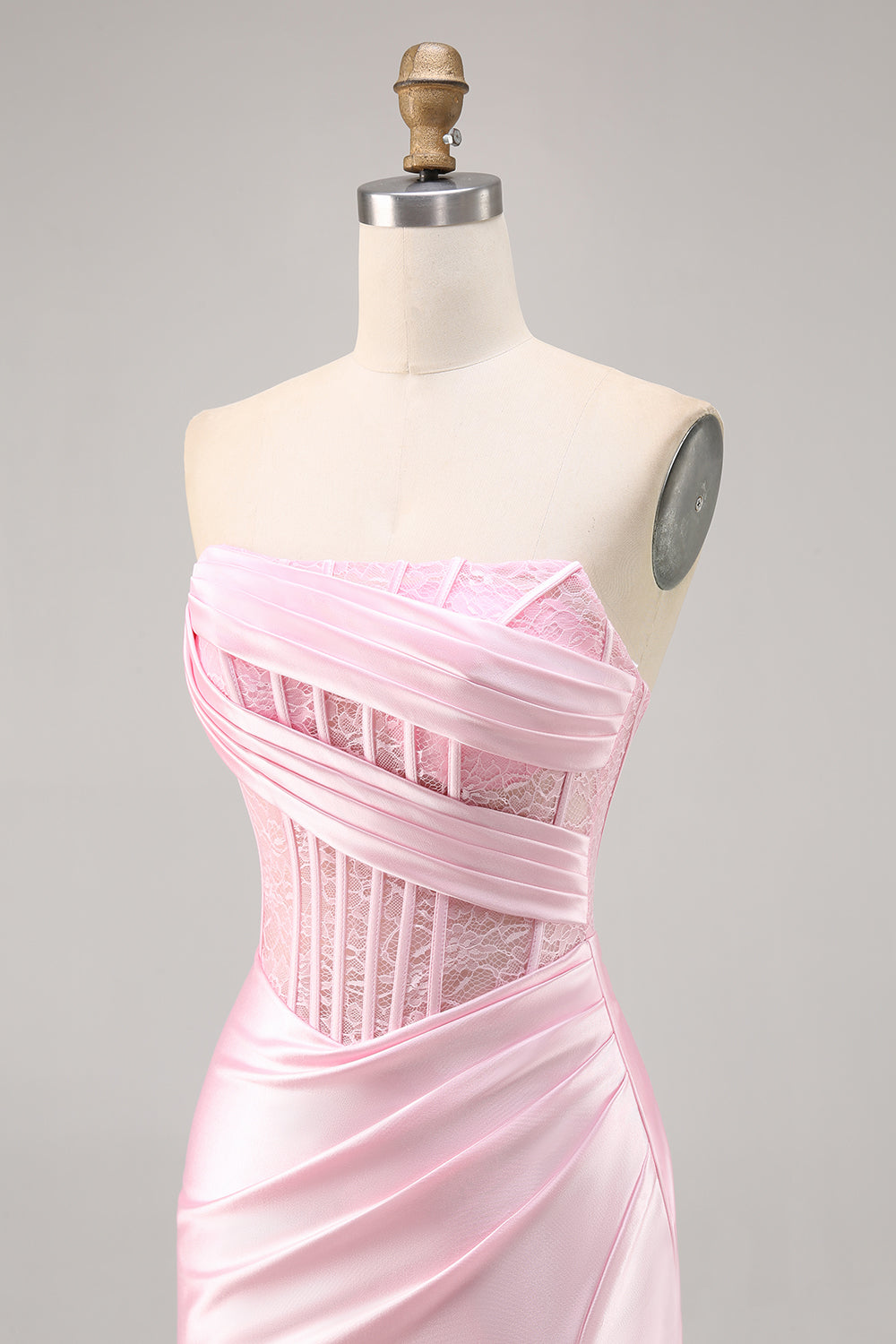 Black Corset Satin Strapless Short Tight Homecoming Dress