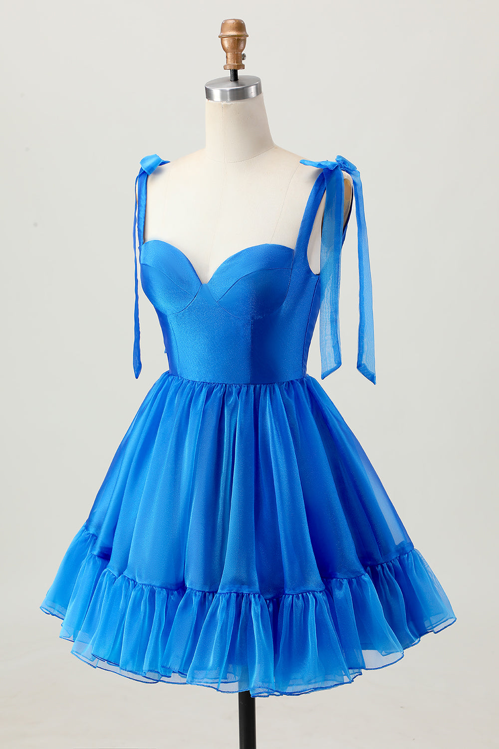 Simple Royal Blue A Line Short Homecoming Dress