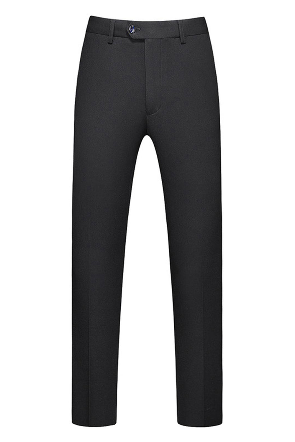 Black Peaked Lapel 3 Pieces Satin Men's Prom Suits