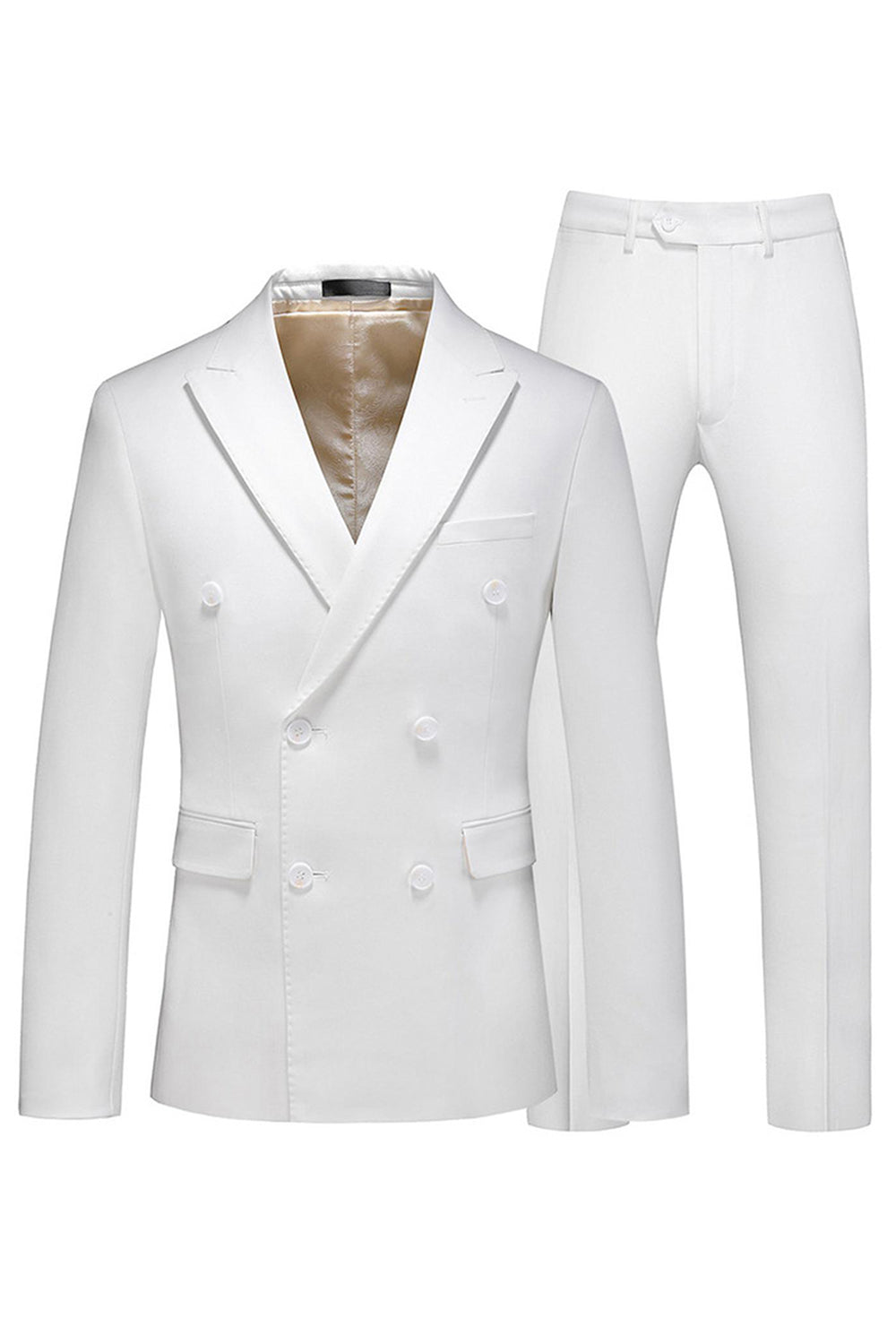 Black Peaked Lapel 3 Pieces Satin Men's Prom Suits
