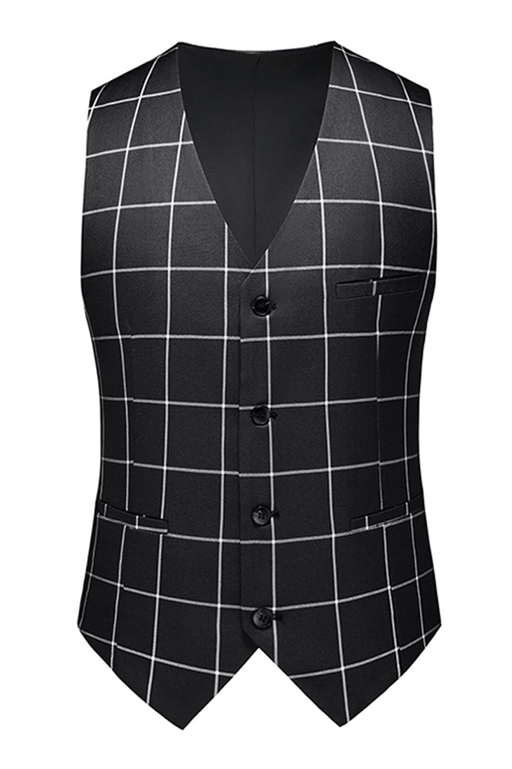 Black Striped 2 Pieces Peaked lapel Men's Prom Suits