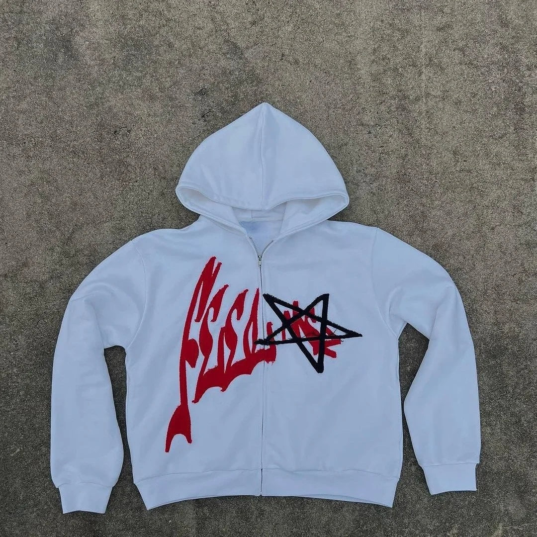 Y2K Retro Letter Hoodie