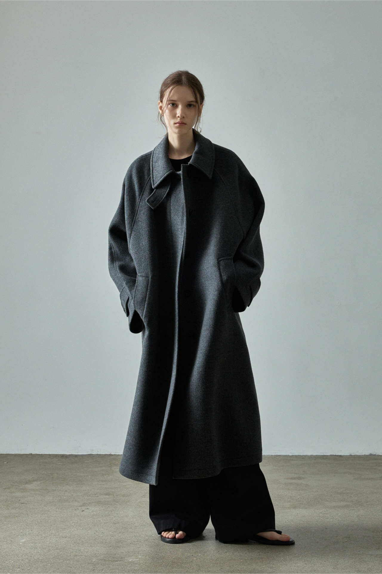 Wool Elegant Loose Extended Long Overcoat - Fashionpara