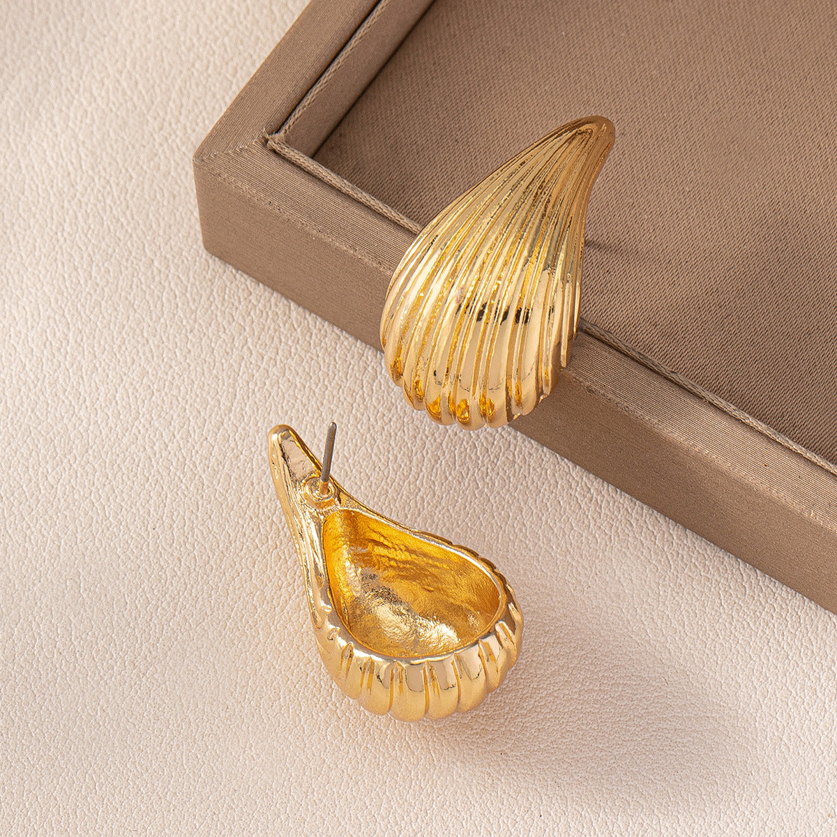 Striped Drop Earrings