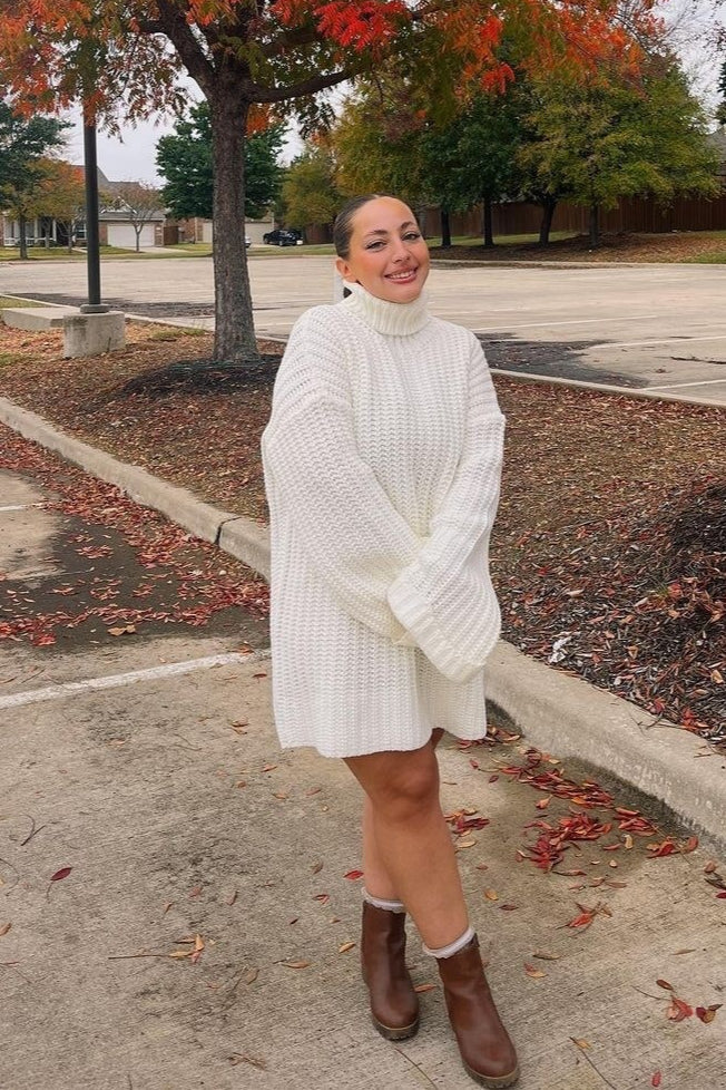 Casual Knit Turtleneck Sweater