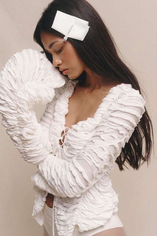 Chic Cutout Tie-Waist Long-Sleeve Cardigan for Effortless Style