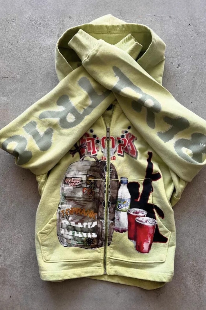 Casual Street Graffiti Hoodie