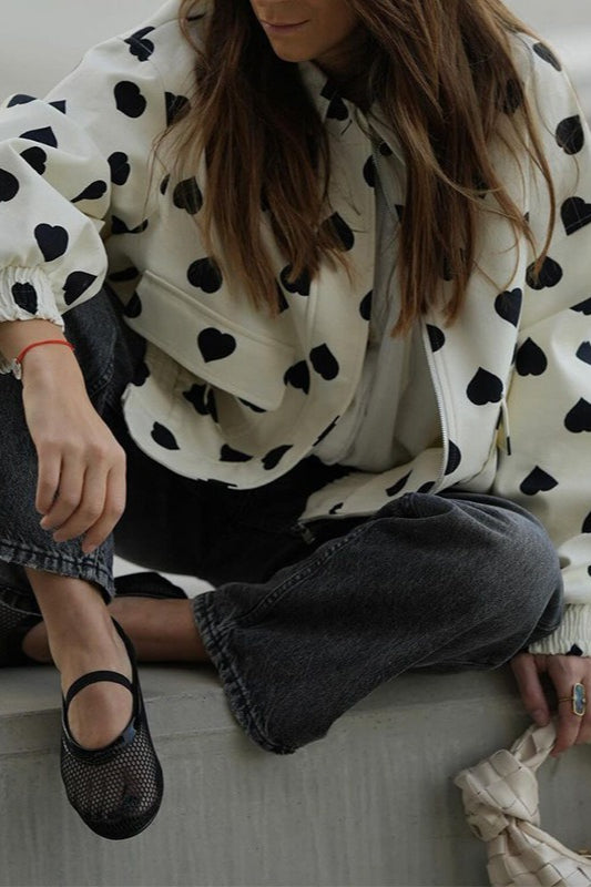 Printed Long Sleeve Jacket
