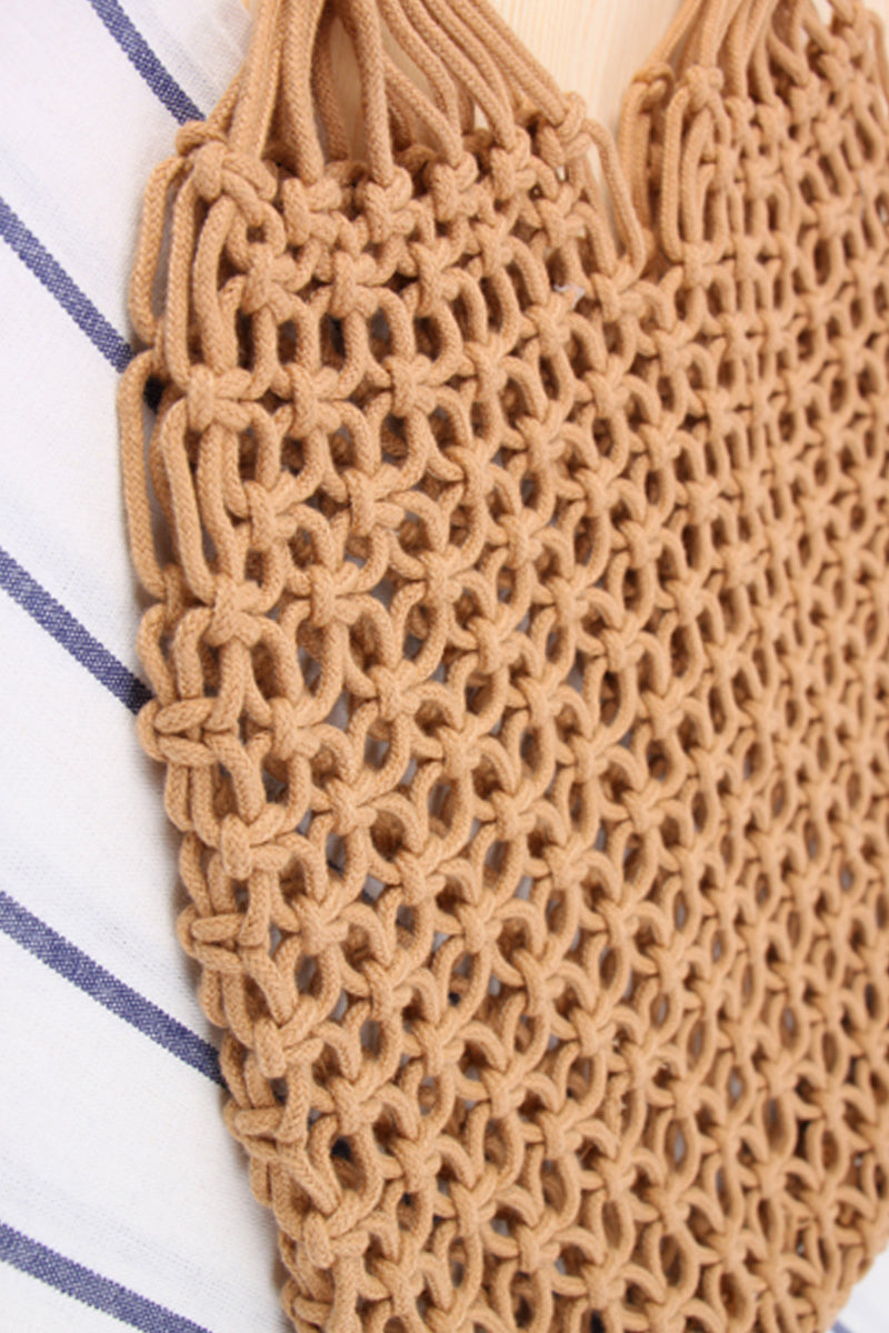 Beach Woven Straw Shopper Bag - Fashionpara