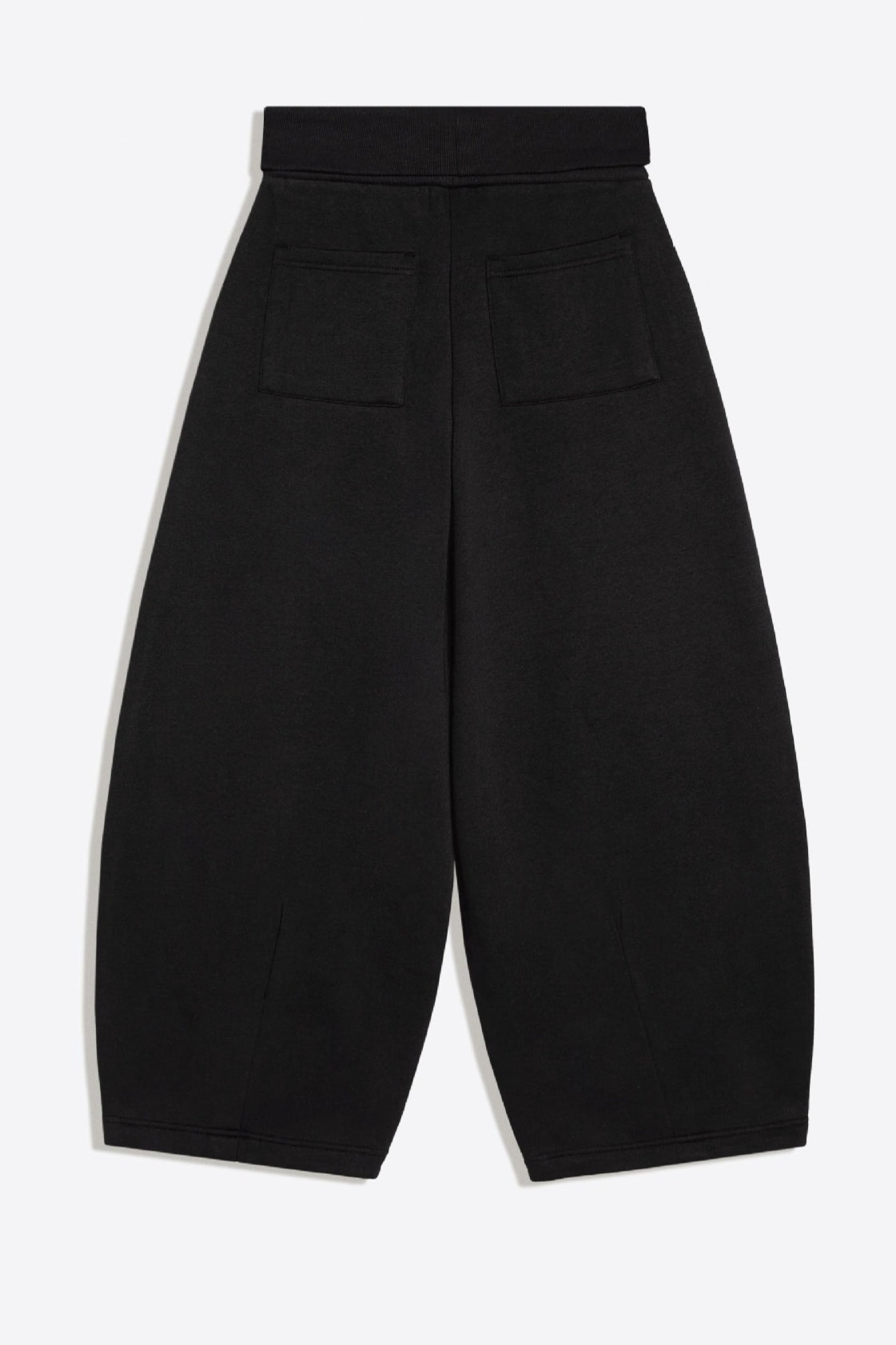 Foldover Waist Relaxed Wide Leg Pants