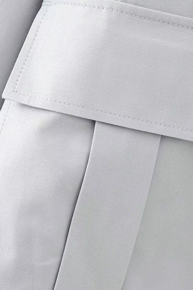 Sophisticated Polo Collar Trench Fabric Shirt Coat for Style