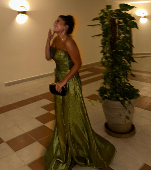 Chic Sage Green Strapless Satin Mermaid Long Evening Dress Formal Wedding Guest Dress Party Gown D1825