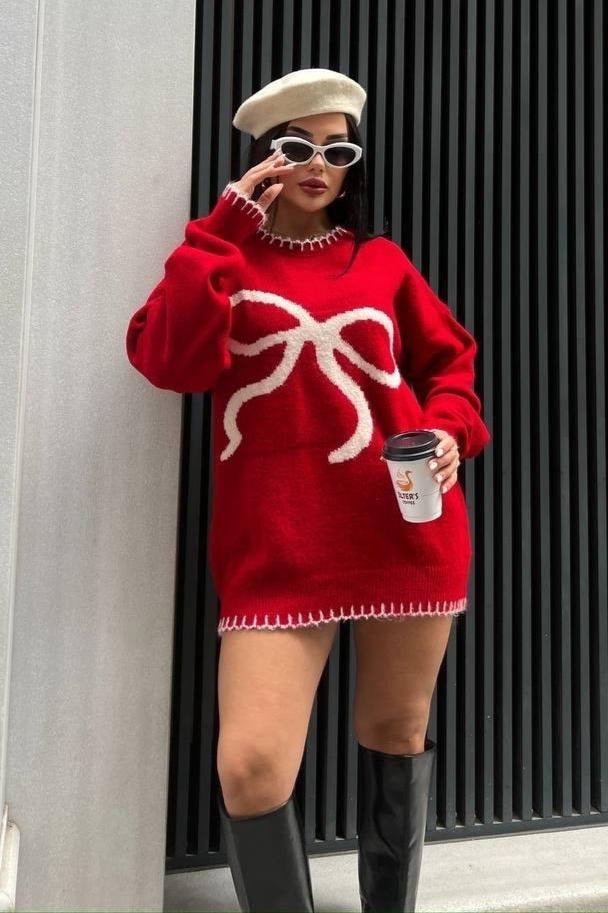 Pullover Bow Detail Sweater 8