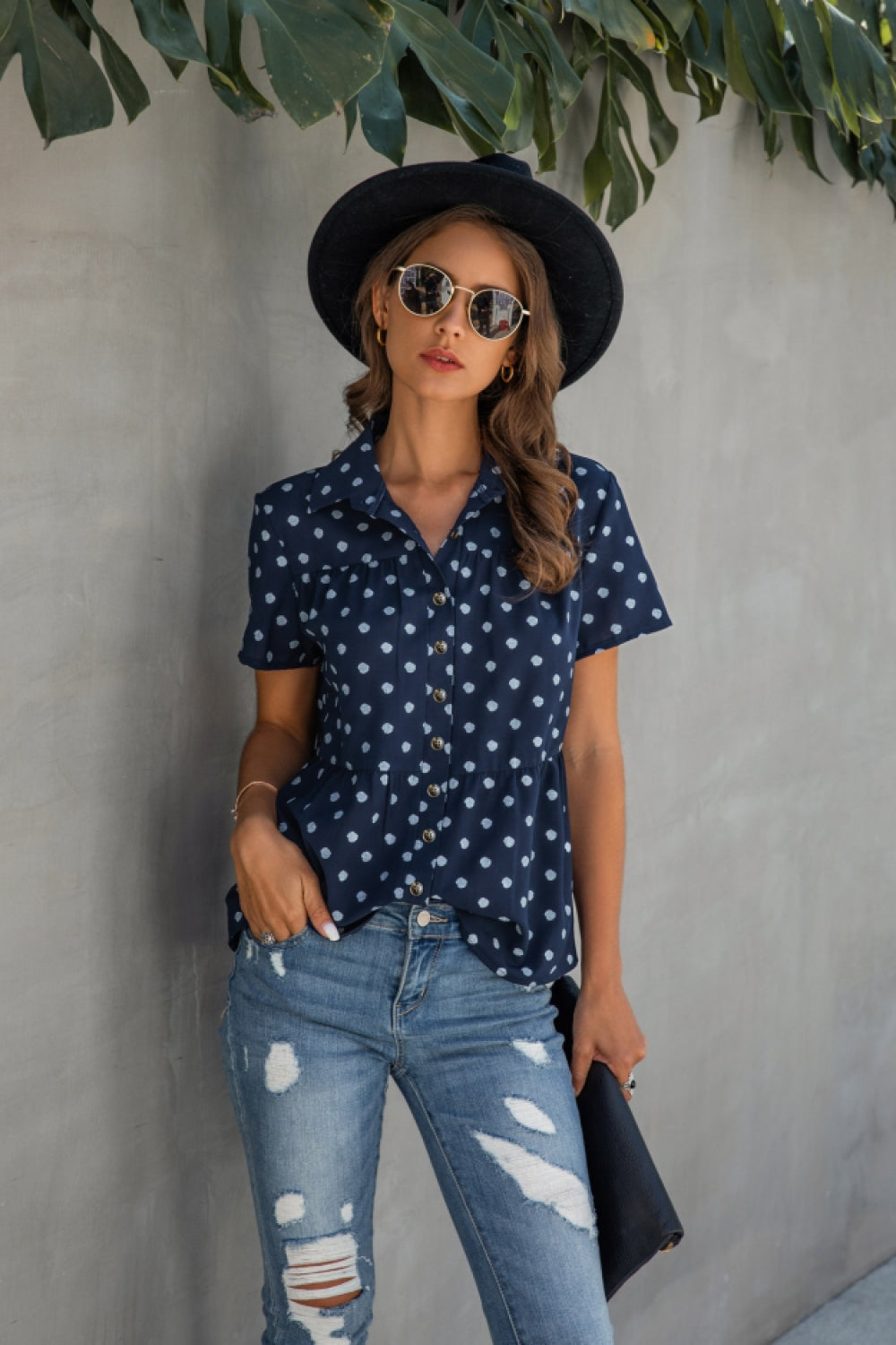 Elegant Princess Dot Shirt