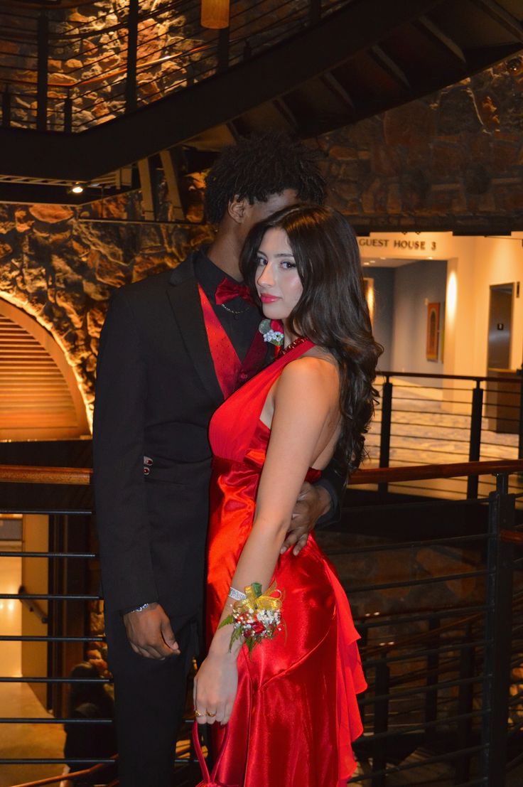 V Neck Red Prom Dress Formal Graduation Party Dress - Fashionpara