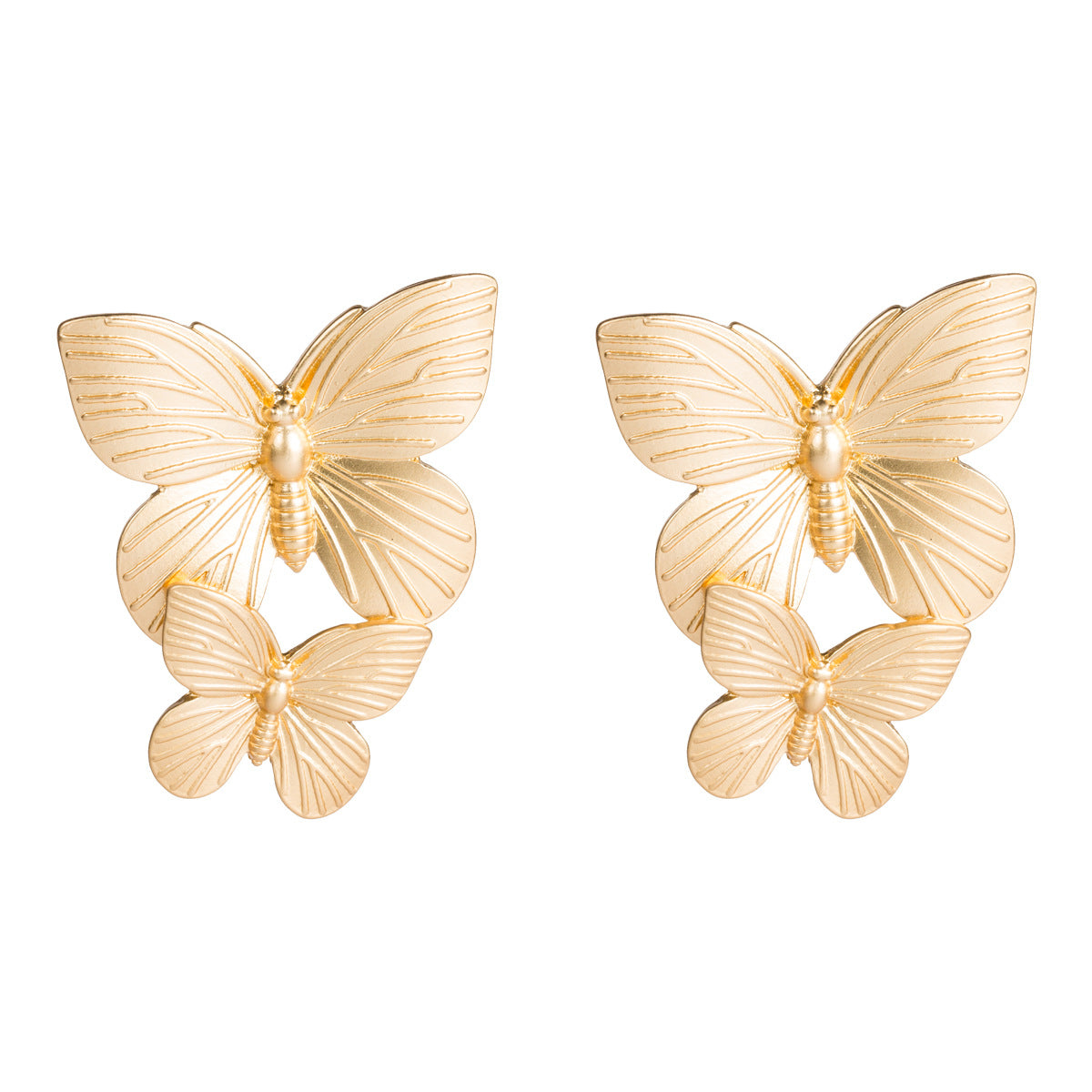 Metal Butterfly Earrings