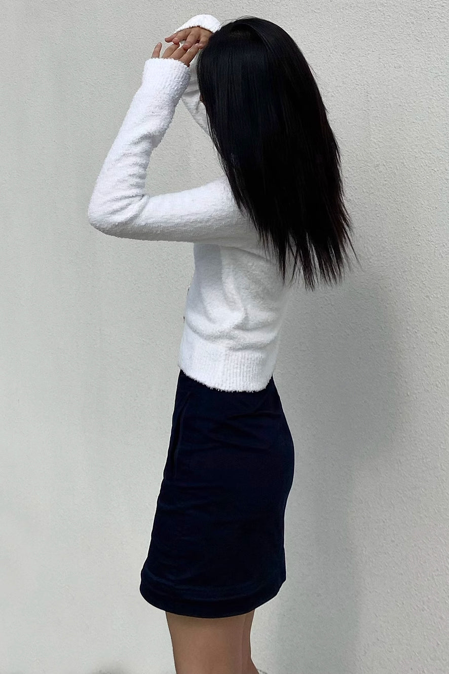 Orro Shop Buttoned Front Ribbed Knit Sweater for Style