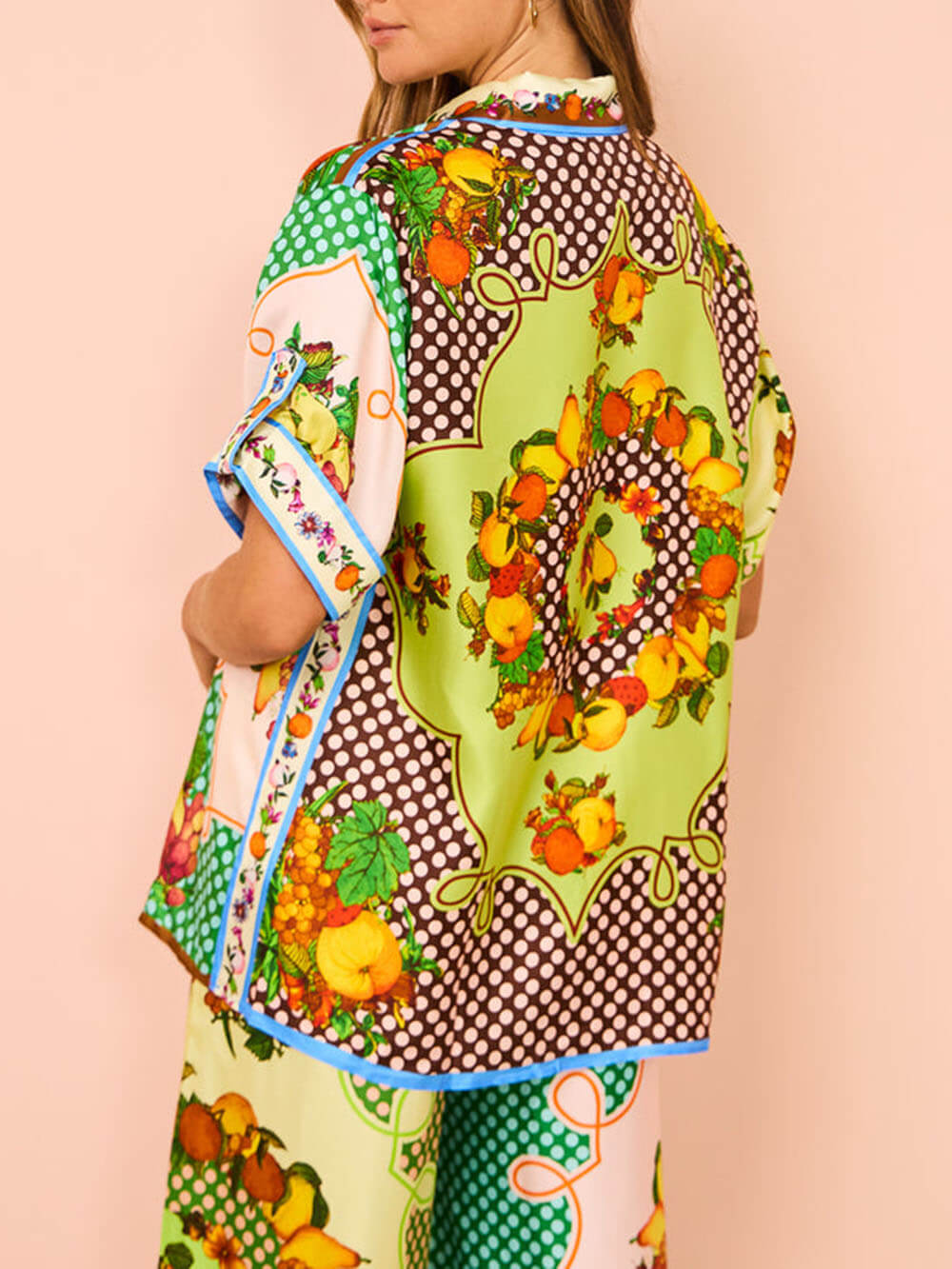 Multicolor Printed Lemon Shirt - Fashionpara
