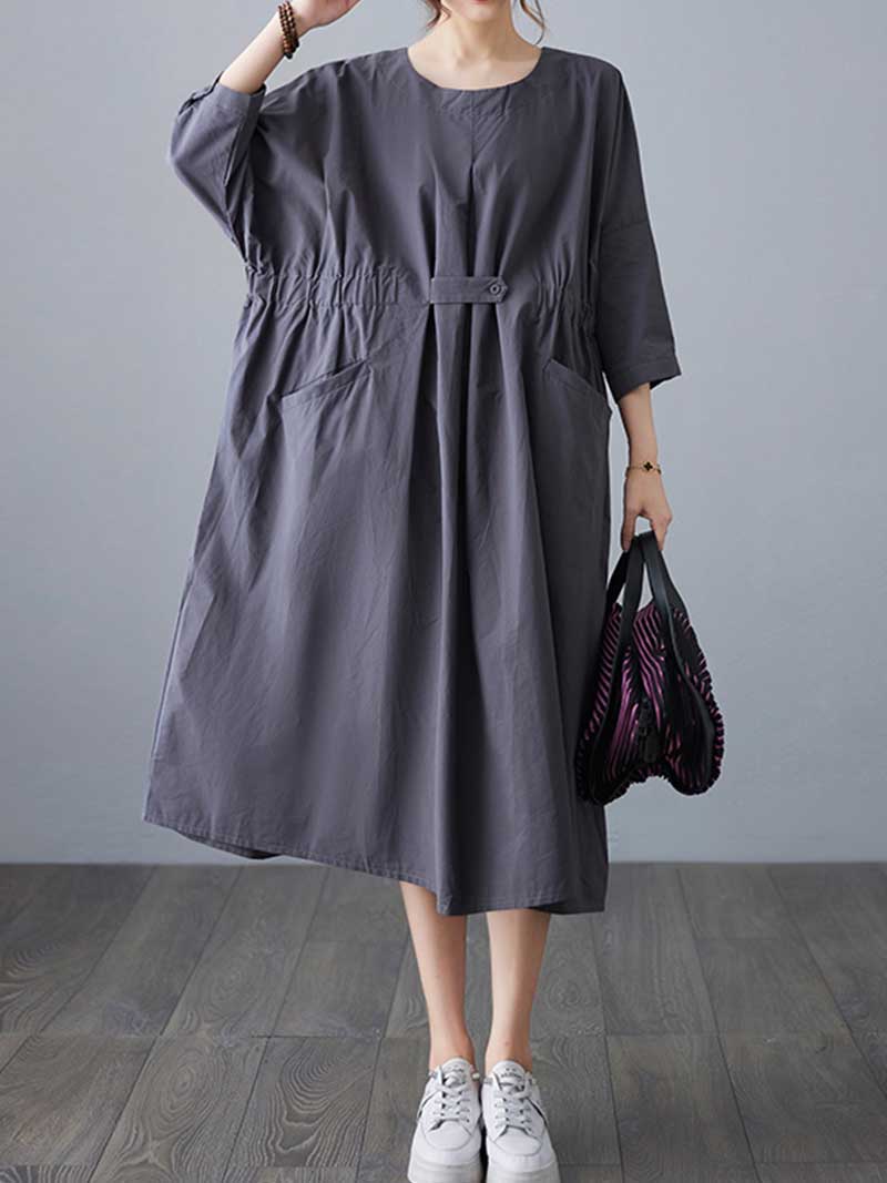 Celebration of Being Together Shapes Print Aline Dress - Fashionpara