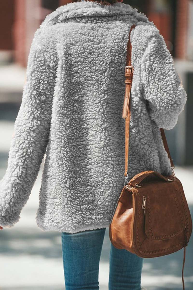 Florcoo Cozy Winter Plush Cardigan - Stylish Warmth in 3 Colors