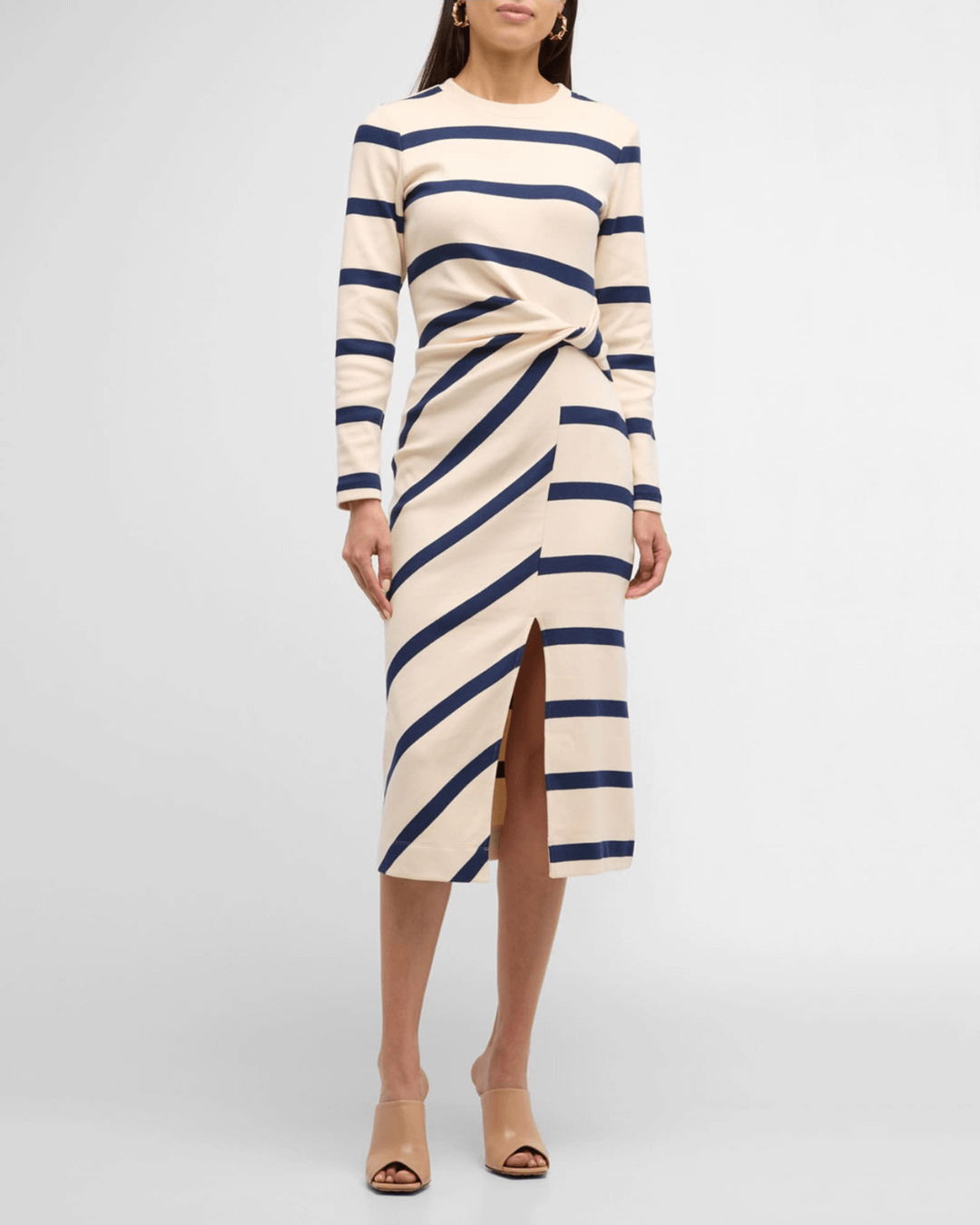 Brilliant Basics Stripe Casual Midi Dress - Fashionpara
