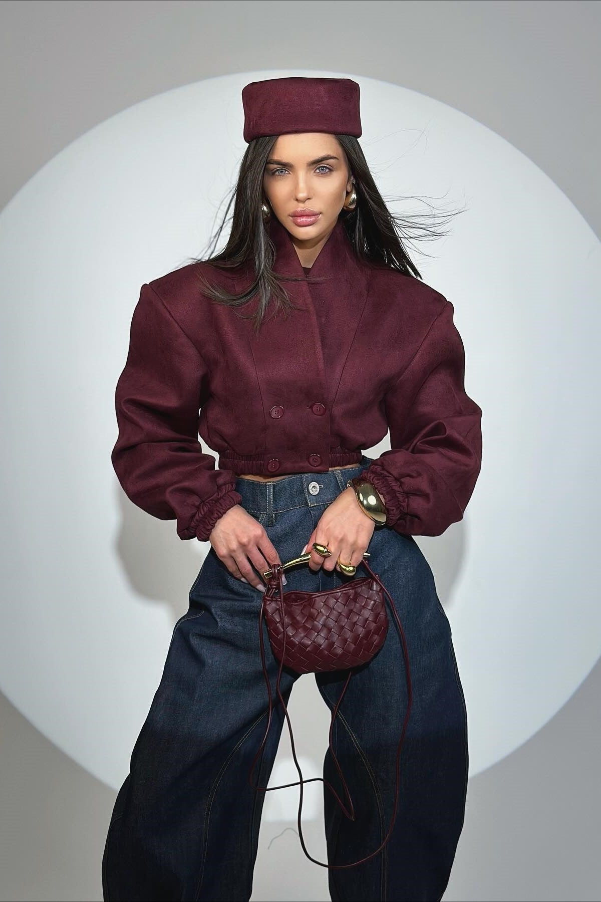 Double Breasted Slim Fit Coat for Elegant Winter Style