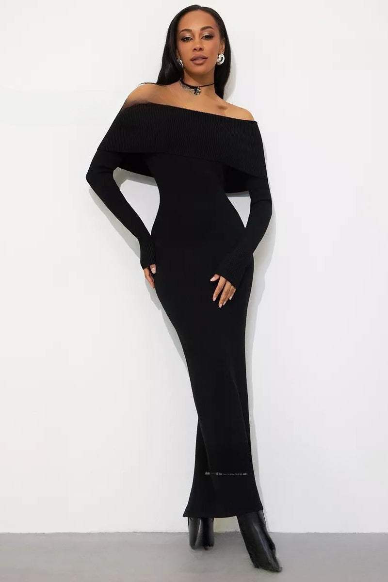 Knit Off Shoulder Sweater Dress 5